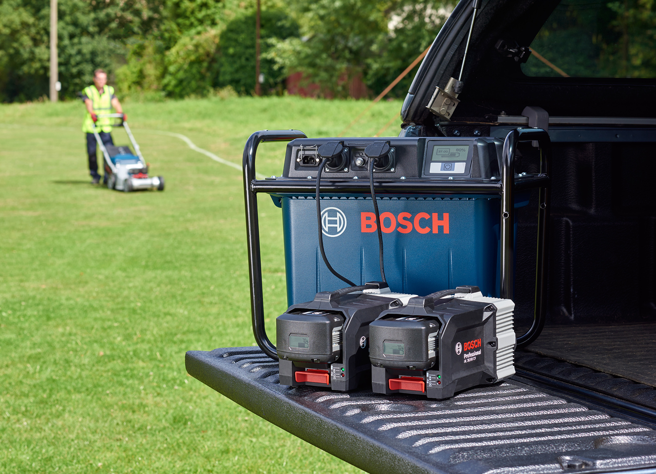 Novità mondiale Bosch per professionisti. Generatore di corrente a batteria  mobile GEN 230V-1500 Professional. - Bosch Pressportal